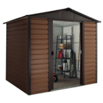 Brown Metal Shed