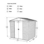 Brown Metal Shed