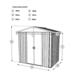 Green Metal Shed