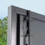Grey Slimline Metal Shed