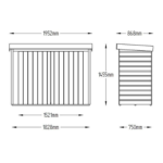 Door Pent Wooden Garden Storage