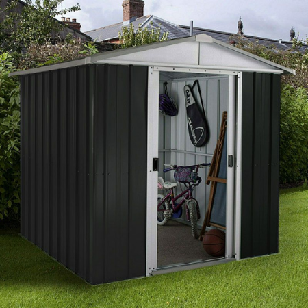 Anthracite Metal Shed Anthracite Metal Shed
